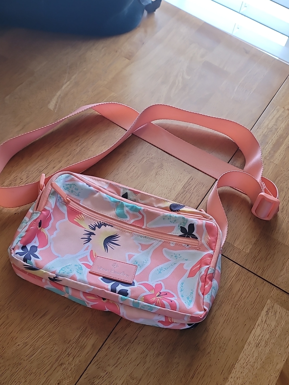 Vera Bradley Coral Floral Crossbody Bag